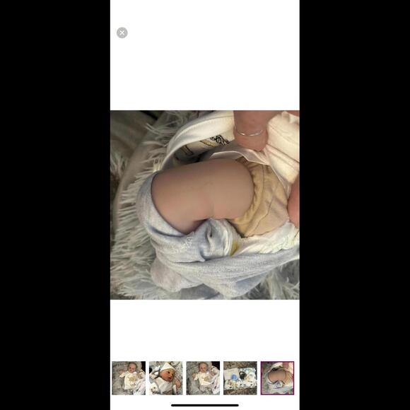 Reborn Baby Boy Cloth Body Full Silicone Vinyl Limbs & Accessories (NEW) - Picture 8 of 11